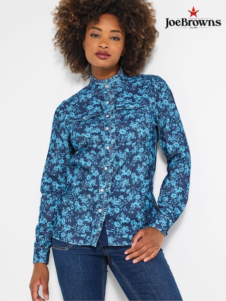 Joe Browns Blue Vintage Cord Blouse (V10126) | €73