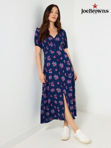Joe Browns Blue Vintage Ditsy Floral Tea Dress (V10133) | €74