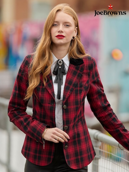 Joe Browns Red Check Blazer (V10138) | 445 QAR