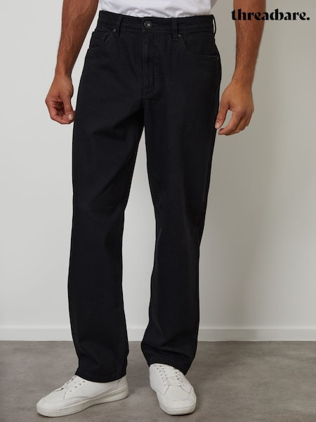 Threadbare Black Loose Fit Jeans (V10237) | €48