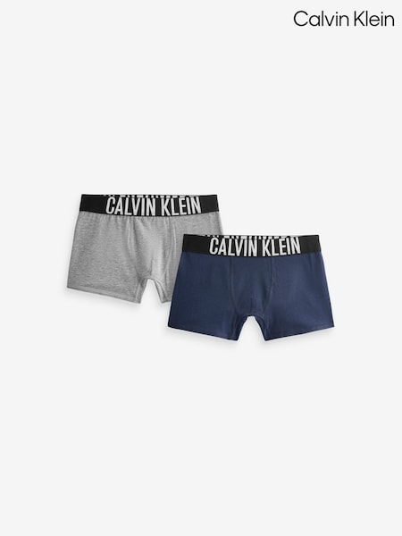 Calvin Klein Grey 2 Pack Boys Trunks - Intense Power (V10258) | AED157