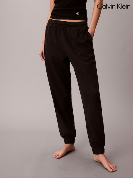 Negro - Calvin Klein Cotton Terry Blend Lounge Joggers (V10323) | 78 €