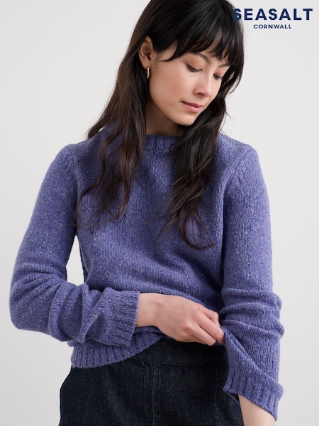 Seasalt Cornwall Purple Dawson Pick Jumper (V10585) | €96
