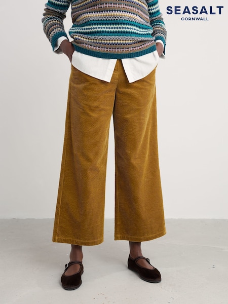 Seasalt Cornwall Yellow Asphodel Cord Trousers (V10600) | 346 QAR