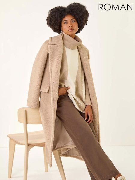 Roman Brown Colourblock Longline Knit Jumper (V10962) | €56