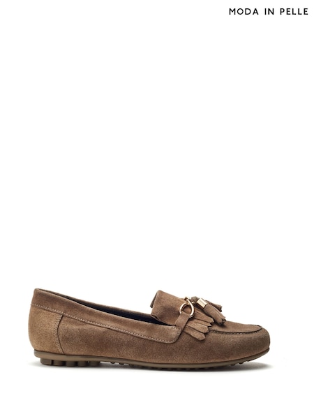 Moda in Pelle Essana Chain And Tassel Detail Moccasins (V11212) | €65