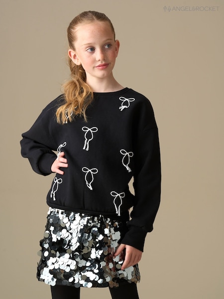 Angel & Rocket Imogen Embroidered Bow Sweatshirt (V11342) | 37 € - 42 €