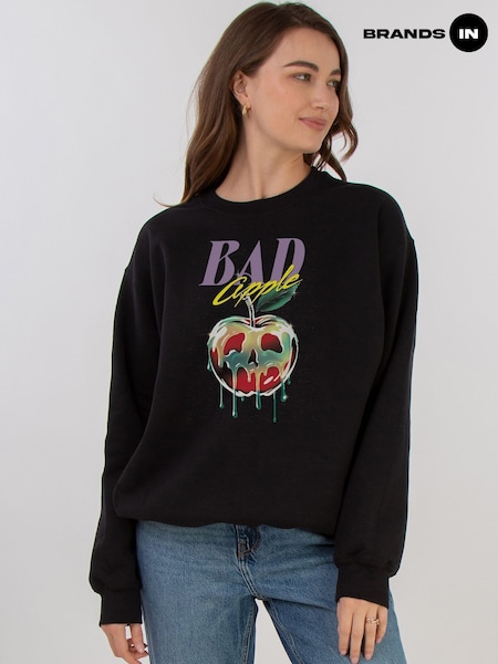 Brands In Black Disney Maleficent Bad Apple Halloween Sweatshirt (V11372) | €51