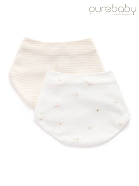 Purebaby 2 Pack Essential Dribble Bibs (V11618) | 19 €