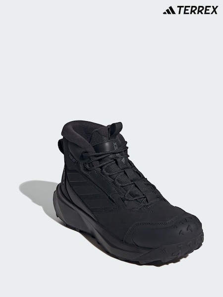 adidas Terrex Black Winter Leather Mid Cut Rain.Rdy Cold.Rdy Boots (V11623) | R$ 1.380