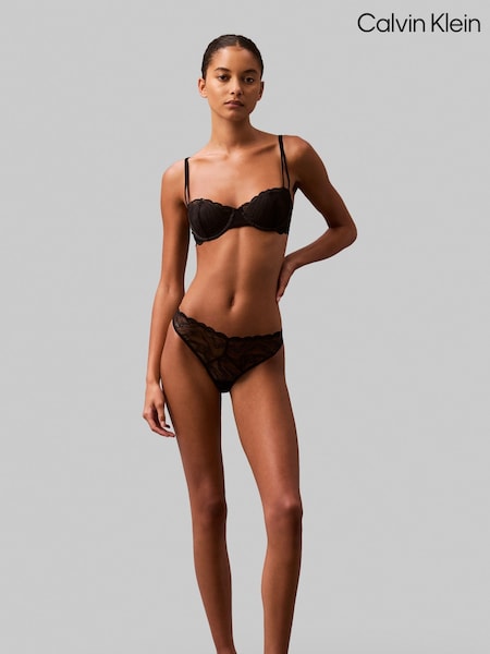 Calvin Klein Black Bikini Briefs - Sensual Stretch Lace (V11705) | €53