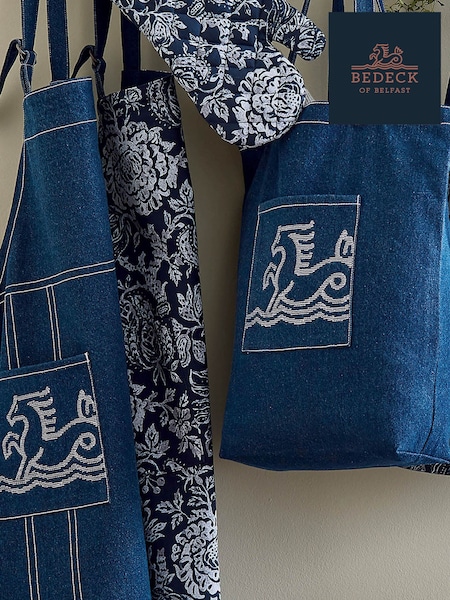 Bedeck of Belfast Midnight Navy Saja 100% Cotton Apron (V11930) | €42