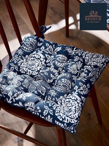 Bedeck of Belfast Midnight Navy Saja Stripe Seat Pad (V11947) | €27