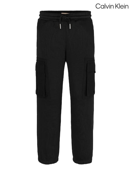 Calvin Klein Black Contrast Pocket Joggers (V12085) | €99