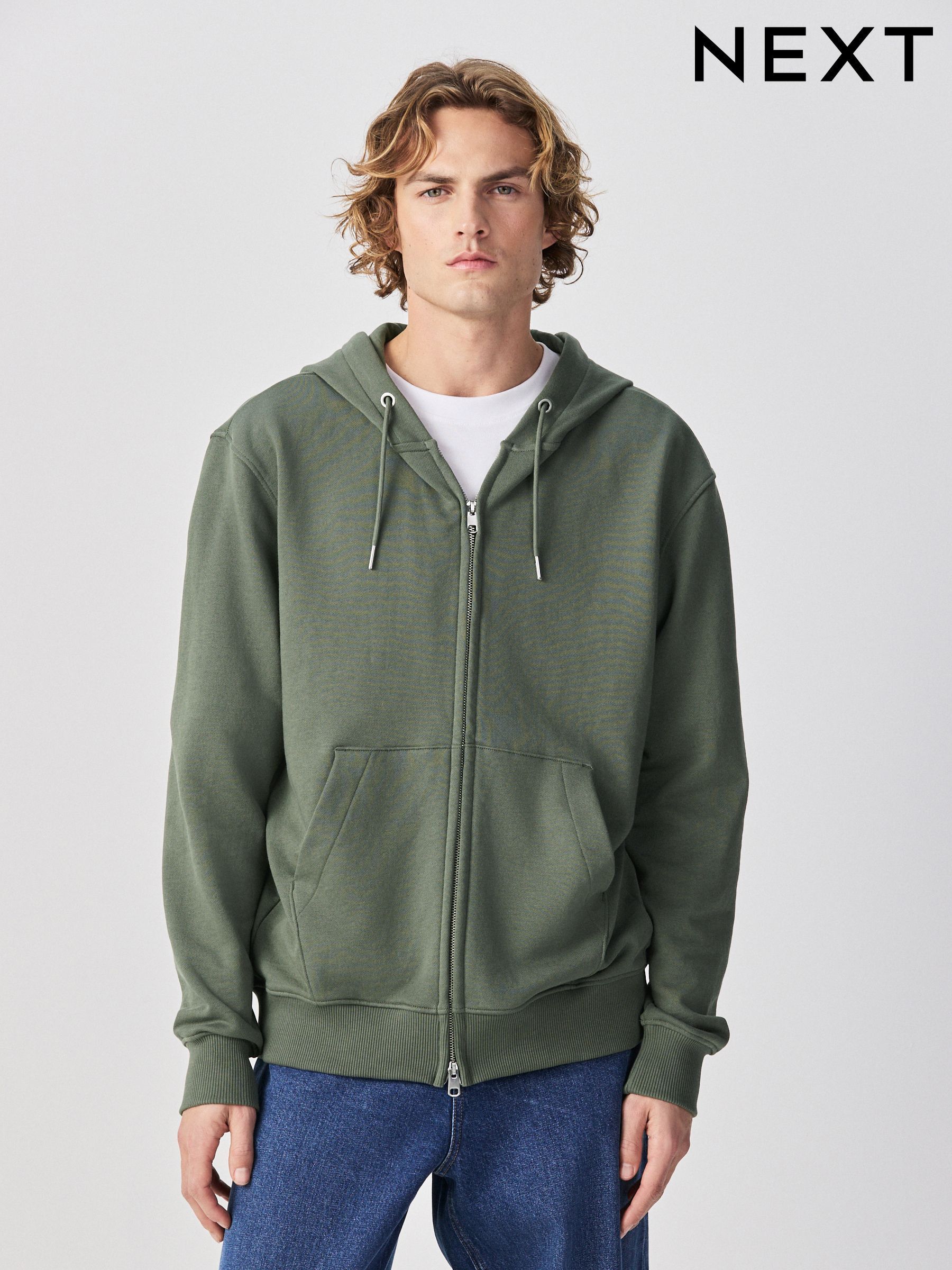 Buy Men's Sweatshirts and Hoodies Zip Through Online | Next Romania