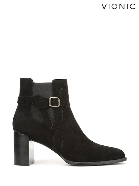 Vionic Vivette Regular Fit Arch Support Ankle Black Boots (V12179) | R$ 1.580