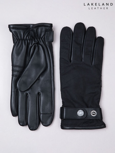 Lakeland Leather Black Walter Gloves (V12263) | €66