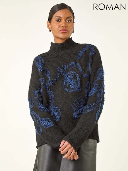 Roman Cornelli Roll Neck Knit Jumper (V12308) | R$ 580