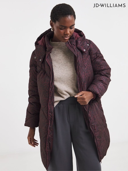 JD Williams Animal Mid Length Padded Coat With Hood (V12349) | €86