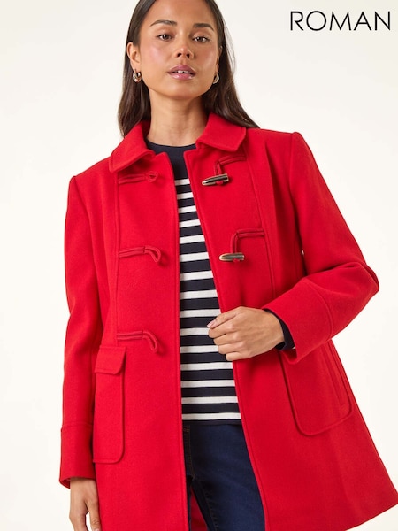 Roman Red Petite Patch Pocket Duffle Coat (V12441) | €106