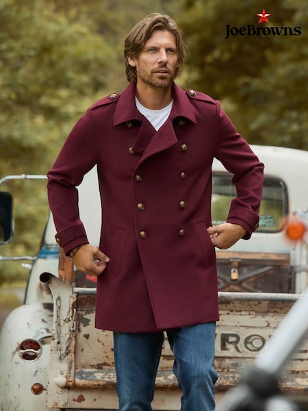 Joe Browns Purple Contrast Lined Military Coat (V12590) | R$ 1.135