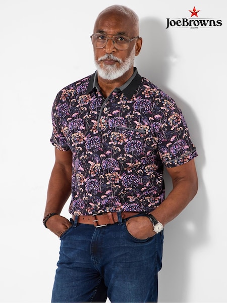 Joe Browns Black Smart Casual Polo Shirt (V12620) | €62