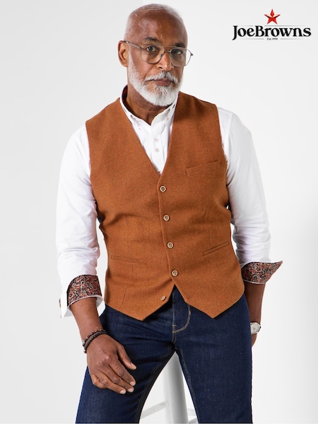 Joe Browns Orange Sensational Style Waistcoat (V12625) | R$ 630