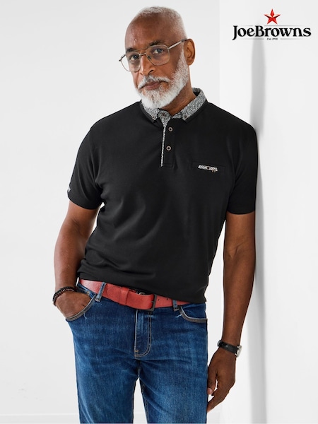 Joe Browns Black Stylish Polo Shirt (V12643) | €53