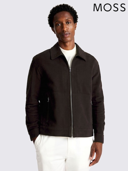 MOSS Grape  Brushed Cord Zip Jacket (V12684) | €183