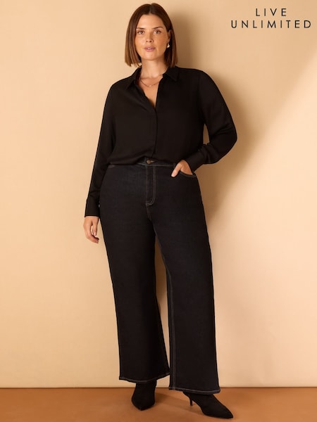 Live Unlimited Blue Curve Petite Wide Leg Jeans (V12767) | €101