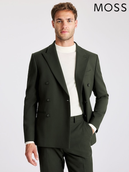 MOSS Green Slim Fit Flannel Jacket (V12804) | €197
