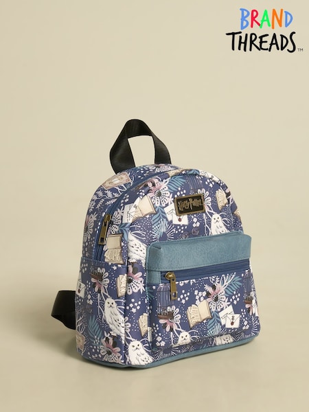 Brand Threads Blue Harry Potter Floral Hedwig Backpack (V12862) | €29
