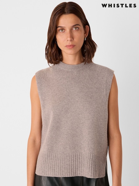 Whistles Nude Wool Sleeveless Tank (V12956) | €113
