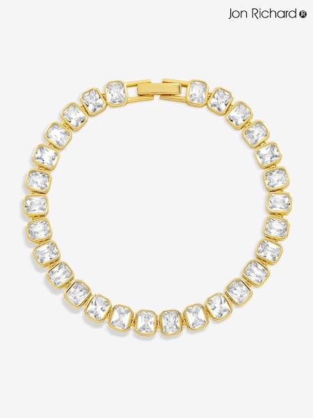 Jon Richard Gold Plated 18K and Crystal Tennis Bracelet (V13516) | €53