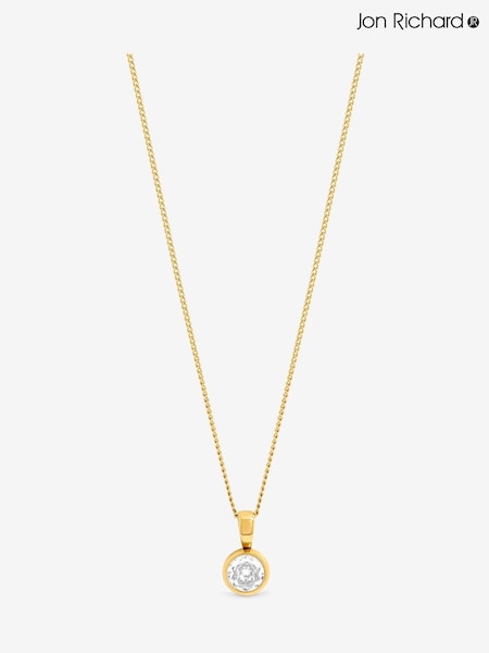 Jon Richard Gold Tone Waterproof Crystal Besel Pendant (V13532) | €33