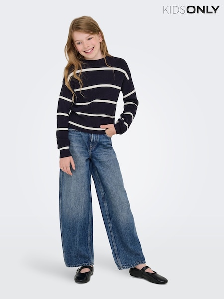 ONLY KIDS Blue Barrel Leg Jeans (V13569) | AED204