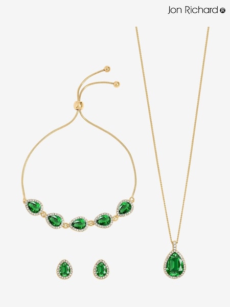 Jon Richard Emerald Pear Drop Trio Set Gift Box (V13658) | € 20