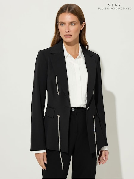 Star by Julien MacDonald Black Diamante Detail Jacket (V13660) | €110