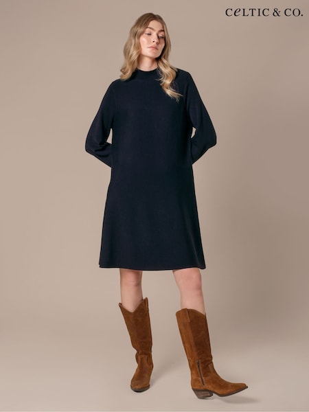 כחול  - Celtic & Co. Milano Merino Swing Dress