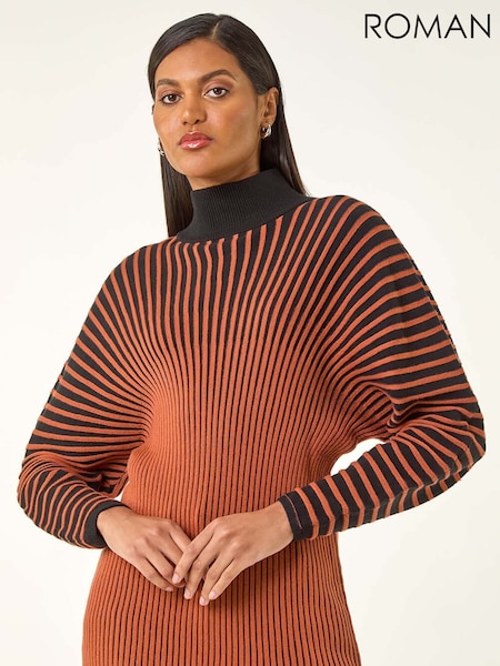 Roman Orange Colourblock Stripe Knit Jumper (V13819) | €59