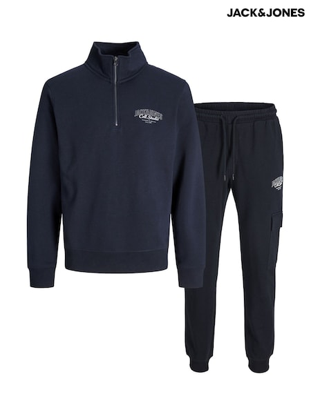 JACK & JONES Blue Sweatshirt and Jogger Coord Set (V13901) | €71