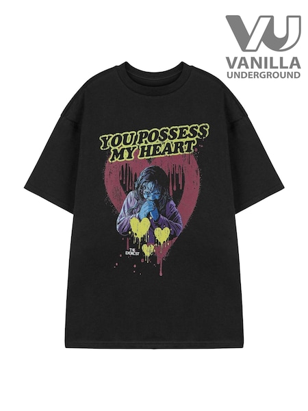 Vanilla Underground Black Exorcist Short Sleeved T-Shirt (V13904) | 130 QAR