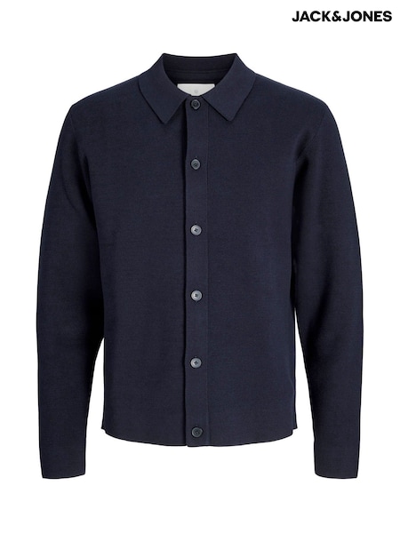 JACK & JONES Blue Knitted Polo Top (V13941) | €57