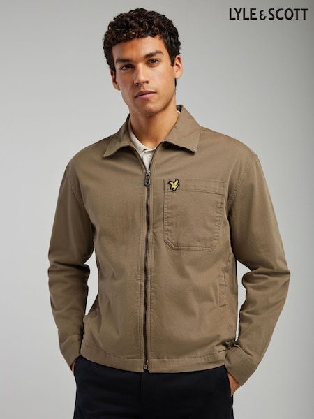 Lyle & Scott Enzyme Wash Zip Through Overshirt (V13984) | ‏669 ر.س.‏