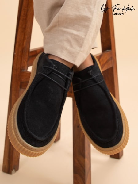 Off The Hook Blue Hetfield Suede Lace-Up Casual Shoes (V14189) | €45