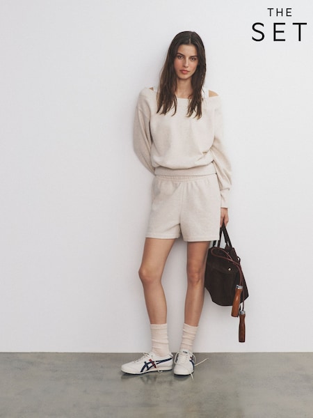 The Set 2 Pack Off the Shoulder Long Sleeve Sweatshirt (V14454) | ‏163 د.إ.‏