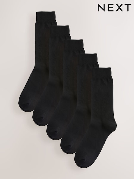 črna - Black Lasting Fresh Socks 5 Pack (V14638) | € 13