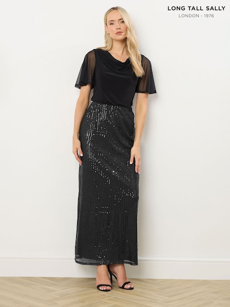 Long Tall Sally Sequin Maxi Skirt (V14784) | € 57