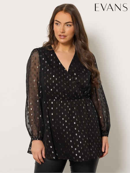 Evans Foil Frill Wrap Black Top (V14855) | €53