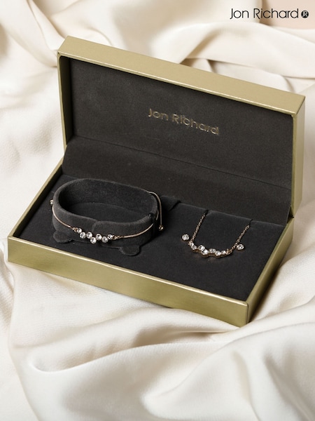 Jon Richard Gold Bubble Crystal Trio Set Gift Box (V14937) | €32